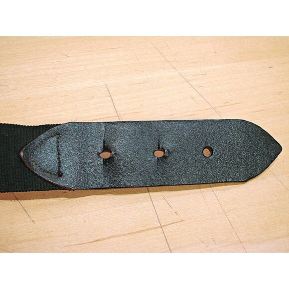 Bucks Belt Unisex Adults Black Leather Metal Buckle Adjustable Stretch Sz XS-XL - Picture 3 of 9